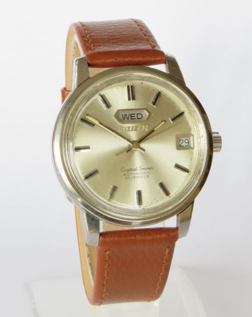 fig 1. Gents Citizen Crystal Seven automatic watch, 1967