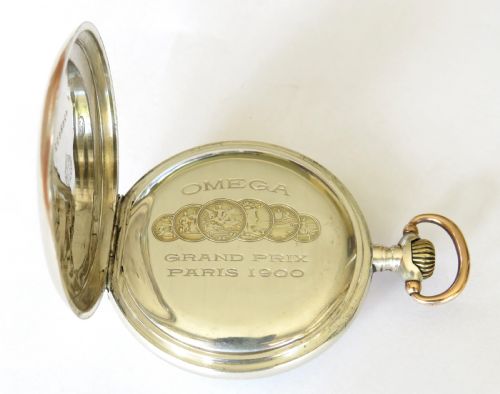 fig 2. Antique silver Omega pocket watch, c1912
