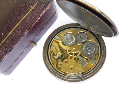 fig 2. Antique “Ghandi” Zenith alarm pocket watch