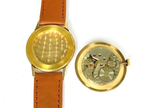 fig 2. Gents 9ct gold Bernex wrist watch, 1964
