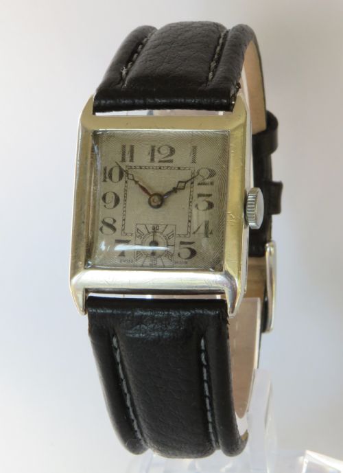 Gents 1930 Silver Fontainemelon Wrist Watch