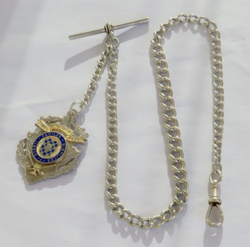 Antique Silver Chain and Fob