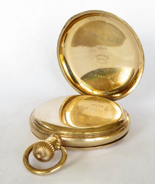 fig 1. 1930s Record full hunter pocket watch