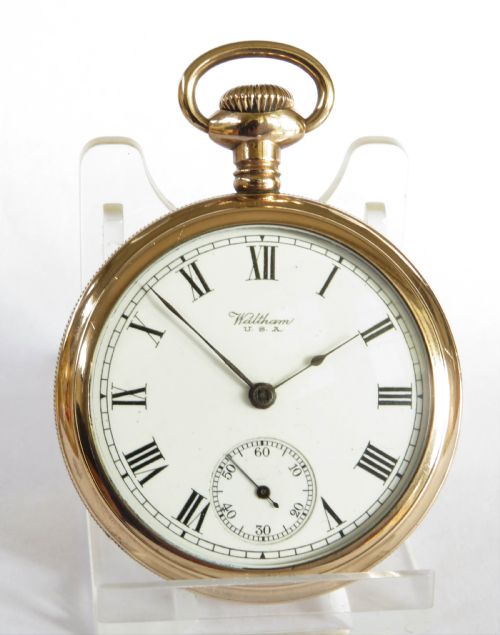 fig 1. Antique Waltham pocket watch, 1902