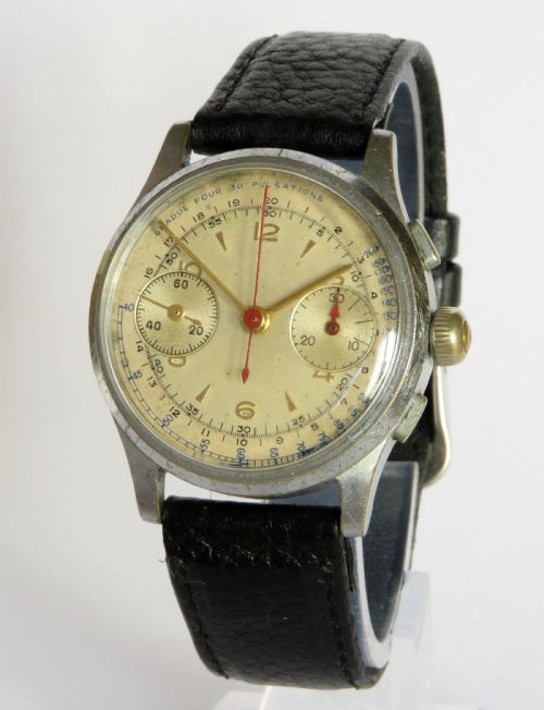 1940s Gents Landeron Chronograph Watch