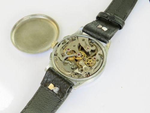 fig 2. 1940s Gents Landeron chronograph watch