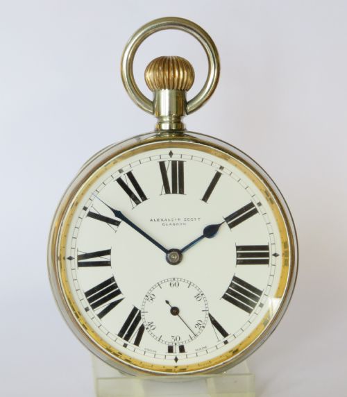 fig 1. Antique Doxa goliath pocket watch, c1910s