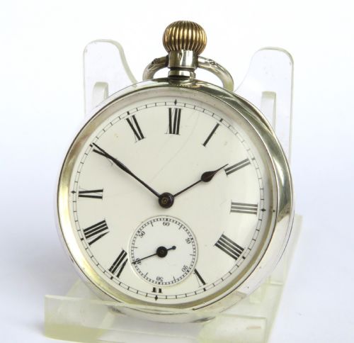 Antique Silver Omega Pocket Watch, 1902