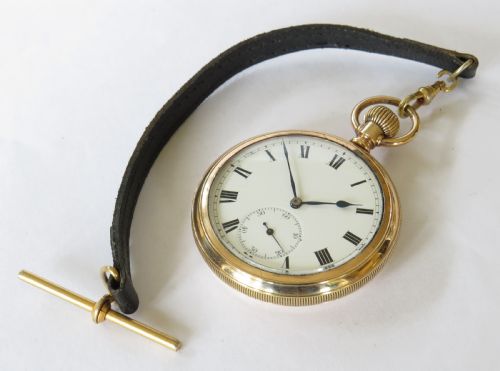 fig 1. Antique Electa pocket watch and albert