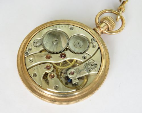 fig 2. Antique Electa pocket watch and albert