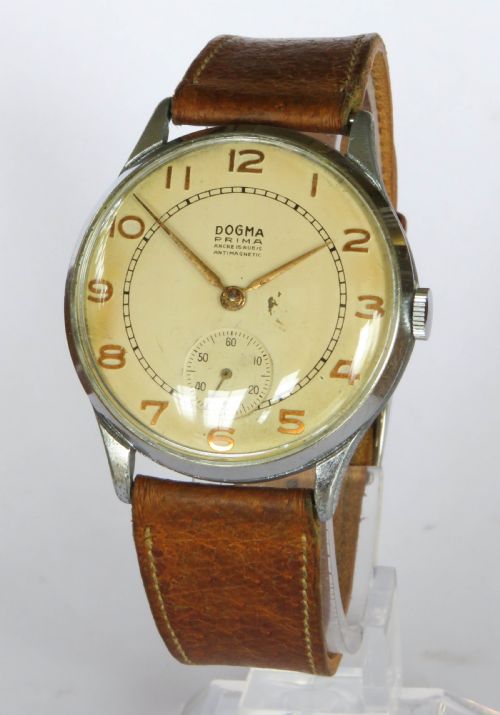 Gents 1950s Jumbo Dogma Prima Wrist Watch