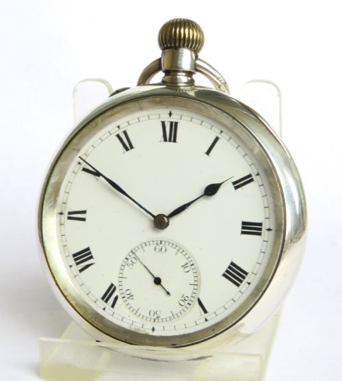 Antique Stauffer & Co Iwc Silver Pocket Watch