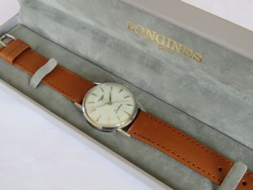 fig 1. Gents Longines Jamboree wrist watch, 1958