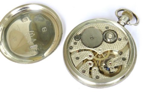 fig 2. Antique silver Oreba pocket watch, 1923, Larne
