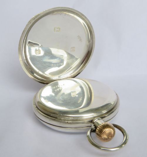 fig 2. Silver J W Benson pocket watch, 1913
