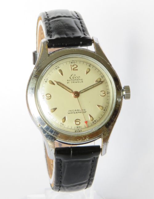 fig 1. Gents 1950s Elco wrist watch by Helvetia