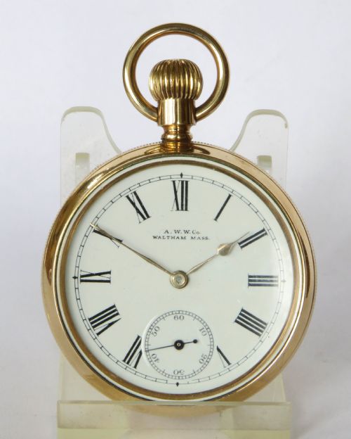 fig 1. Antique Waltham Bond St pocket watch