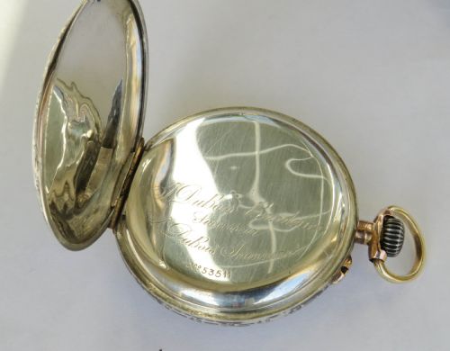 fig 1. Antique niello ware J DuBois Bandelier pocket watch