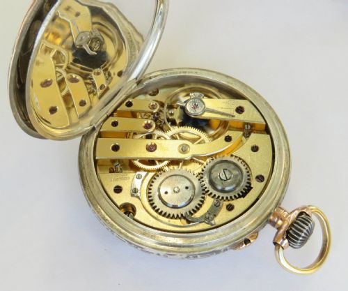 fig 2. Antique niello ware J DuBois Bandelier pocket watch