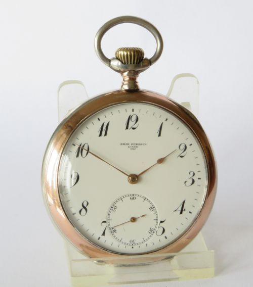 fig 1. Antique silver Omega pocket watch