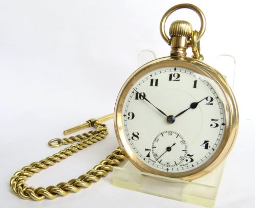 Antique Record Pocket Watch and Albert Chain