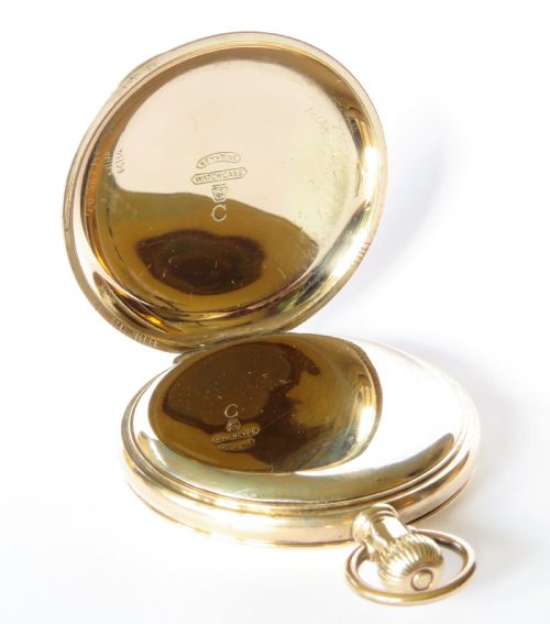 fig 1. Elgin full hunter pocket watch, 1923