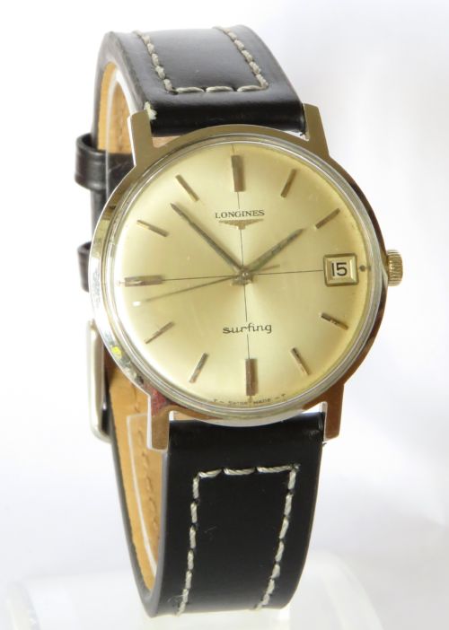 fig 1. Gents Longines Surfing wrist watch, 1966
