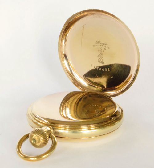 fig 2. 1920s Fleurier full hunter pocket watch