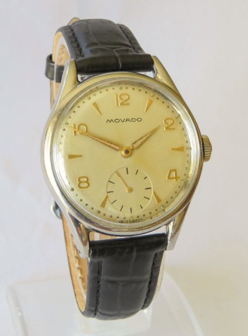 fig 1. Gents 1950s Movado wrist watch
