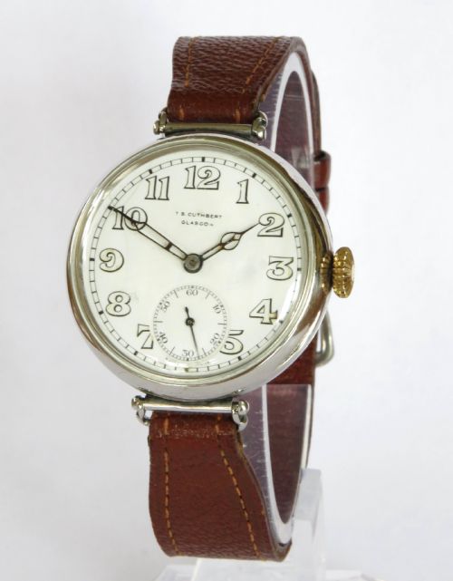 Antique Silver Longines Wrist Watch, 1928