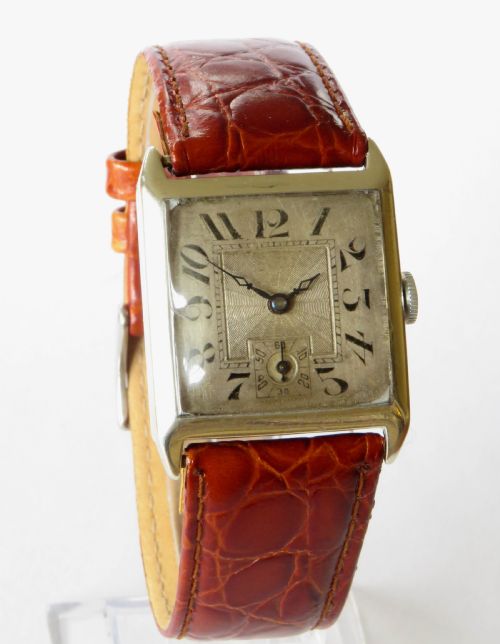 fig 1. Gents 1926 silver wrist watch