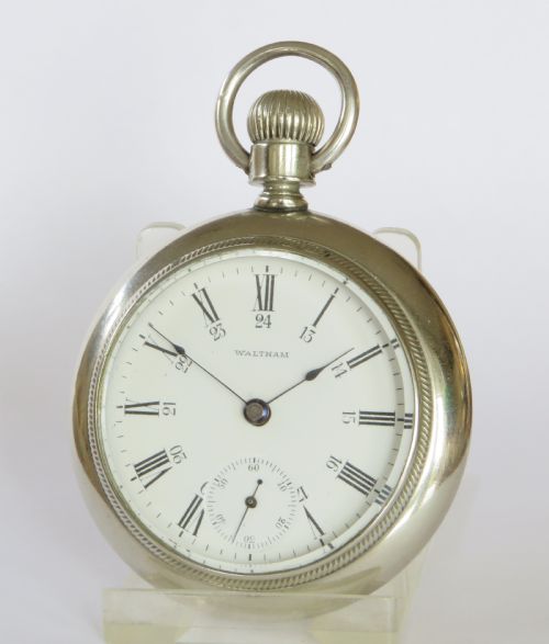 Waltham Steam Locomotive Railway Pocket Watch, 1902