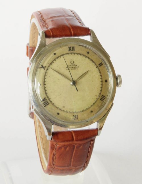 fig 2. Gents Omega Ambassador bumper automatic wrist watch, 1944