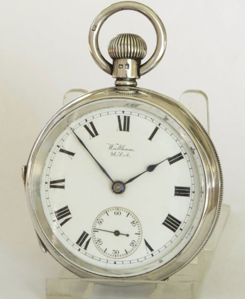 Antique Silver Waltham Pocket Watch, 1911