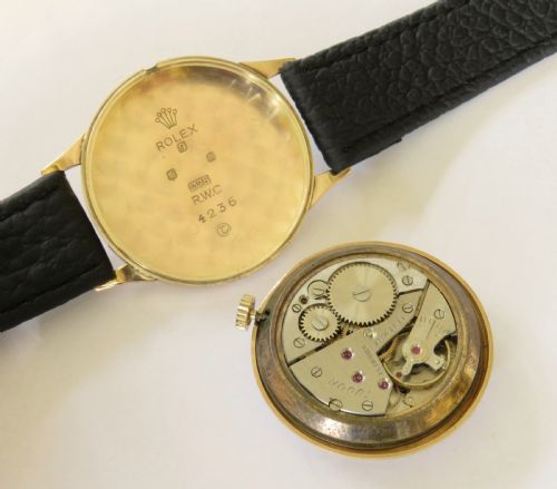 fig 2. Gents 9ct gold Tudor wrist watch, 1957