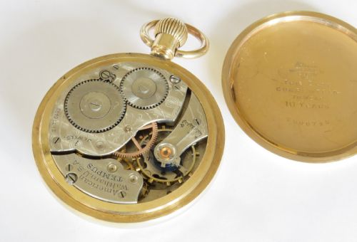 fig 2. 1917 Waltham pocket watch for Thomas Russell