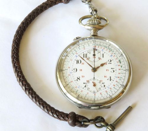 fig 1. 1940s motor car time trials pocket watch chrono