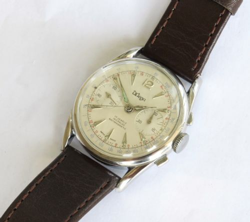 fig 1. Gents 1960s Wega chronograph wrist watch