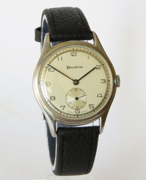fig 1. Gents 1940s Helvetia wrist watch