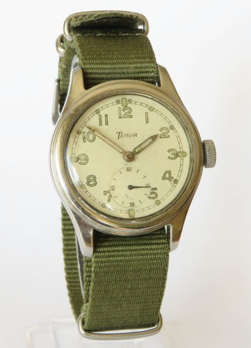 fig 1. Gents 1940s Timor WWW military wrist watch