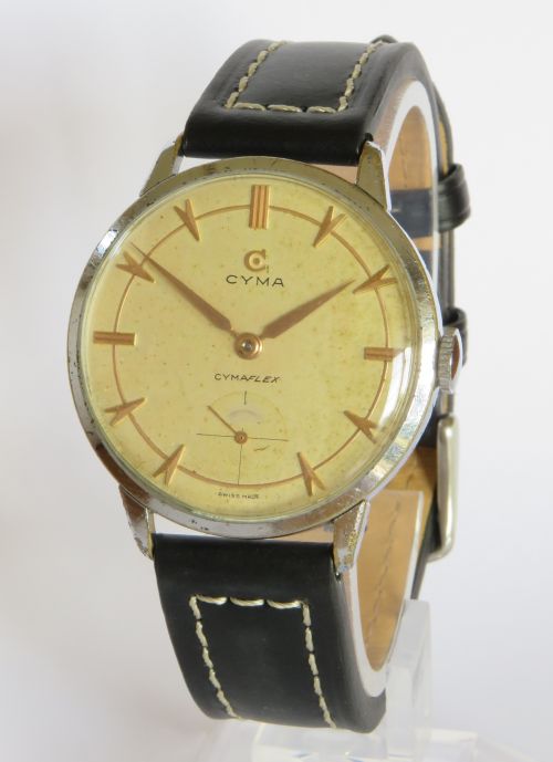Gents Large 1950s Cyma Wrist Watch