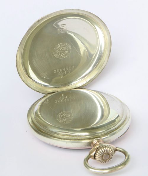 fig 2. Antique Zenith Björn silver galonne pocket watch