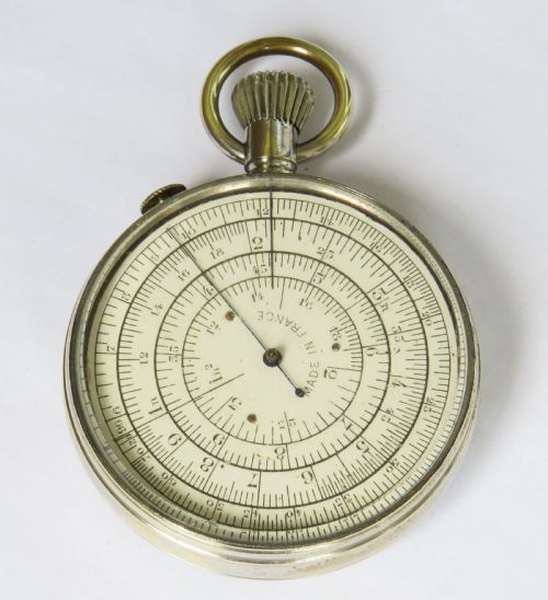 fig 1. Antique pocket watch type slide rule/calculator, c1890