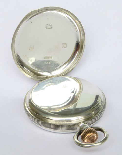 fig 2. Silver J W Benson pocket watch, 1905