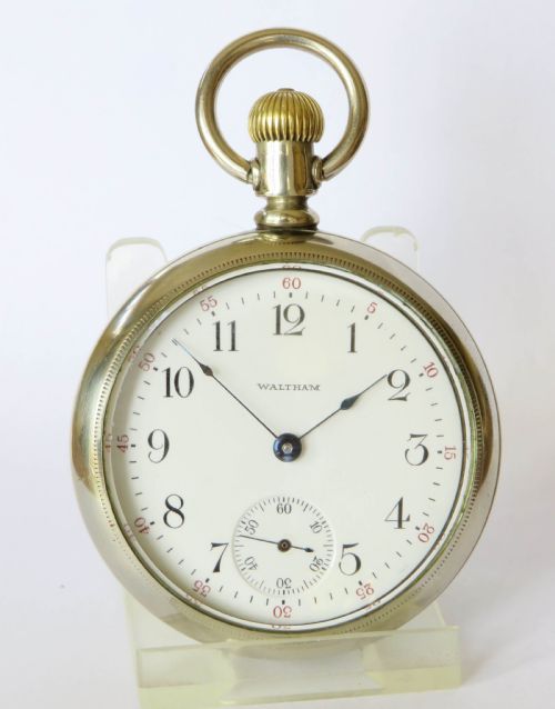 fig 1. Antique Waltham pocket watch, 1913