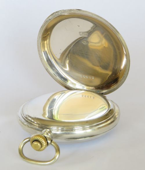fig 2. Antique Cronometro Fix private label chronograph pocket watch