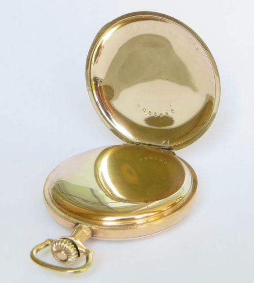 fig 2. Hampden Watch Co Wm McKinley hunter pocket watch