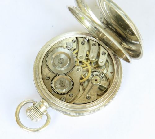 fig 3. Antique silver Langendorf pocket watch, 1928