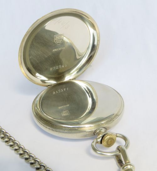 fig 2. 1930s Tissot pocket watch and chain