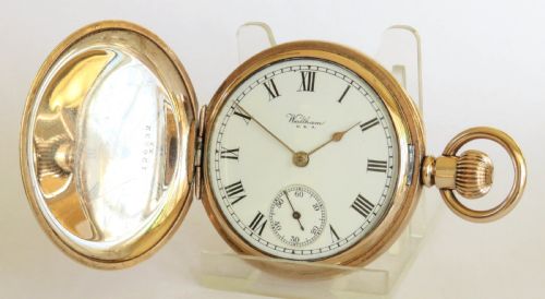Antique Waltham Traveler Full Hunter Pocket Watch